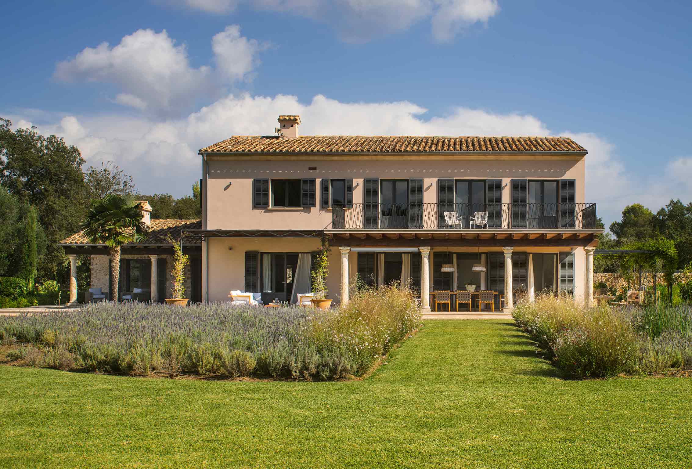 Gestalteter Garten bei Ihrer Villa auf Mallorca